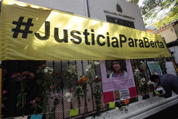 Encarcelan a octavo implicado en crimen de Berta Cáceres