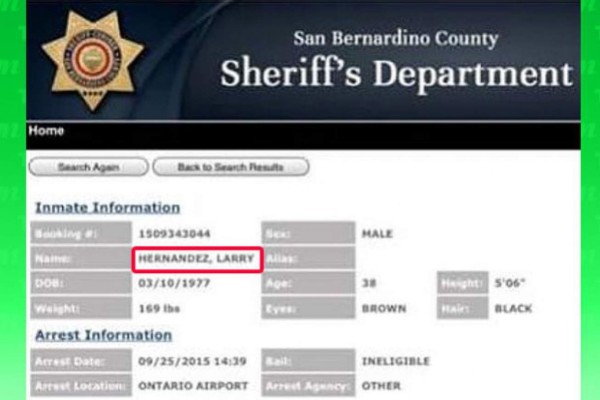 ¡Arrestan a Larry Hernández!