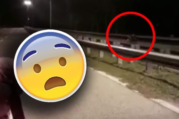 El inquietante video de la 'moto fantasma' filmado en plena carretera