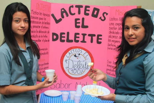 Estudiantes sampedranos deleitan el paladar con sus proyectos