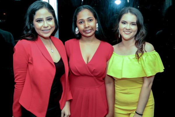 Jazmín Hernández, Marina Vásquez y Katherine Raudales.