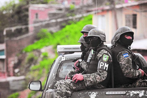 Cordón de seguridad en frontera Honduras-El Salvador