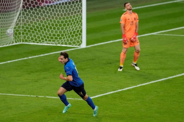 El golazo de Federico Chiesa en el Italia vs España por la semifinal de la Eurocopa