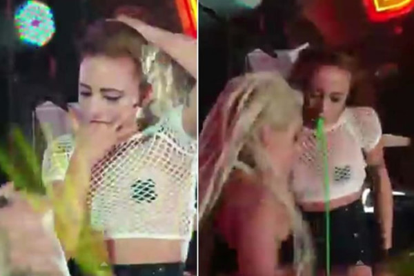 Vomitan a Lady Gaga en concierto