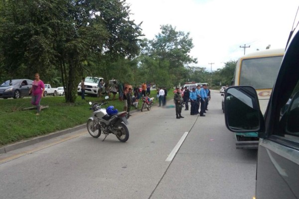 Madre e hija mueren atropelladas en Choloma