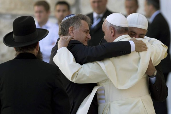 El papa Francisco y el abrazo de las tres religiones en Isarel