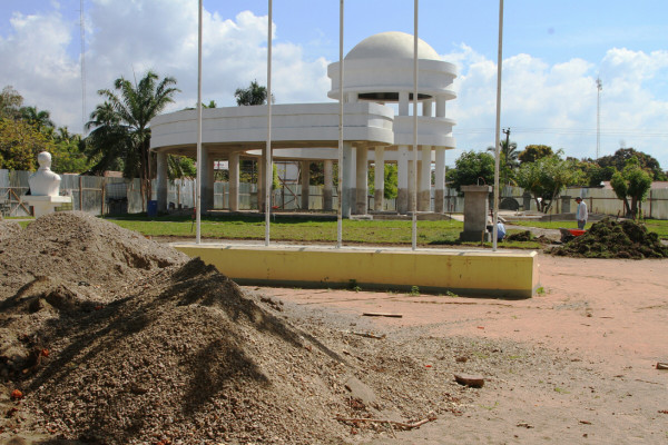 Construyen novedoso parque en Quimistán