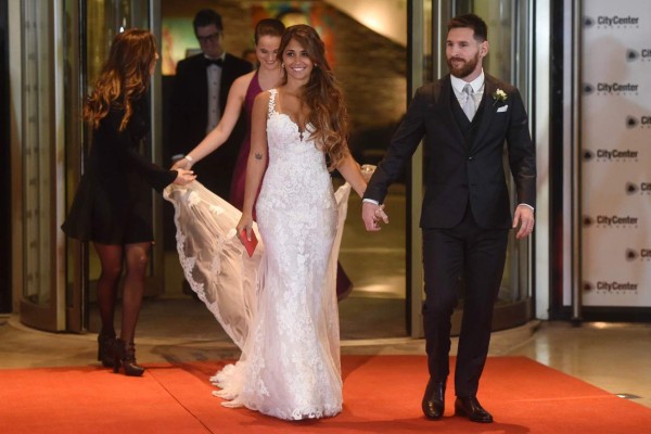 La primera foto de Messi y Antonella tras contraer matrimonio