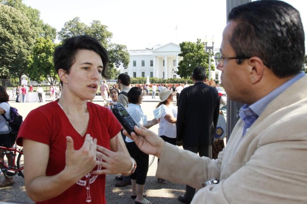 Protestas en la Casa Blanca en solidaridad con los niños migrantes