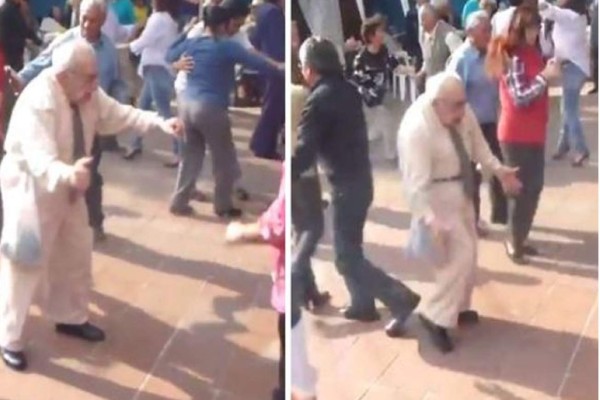 Video: Anciano tira las muletas y se pone a bailar rock and roll