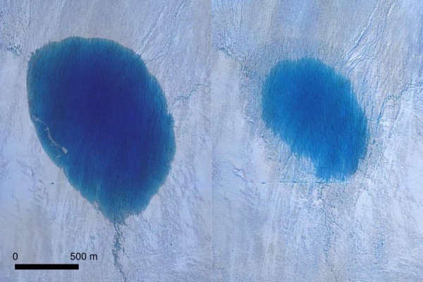 Calentamiento Global: Un lago desaparece en horas en Groenlandia
