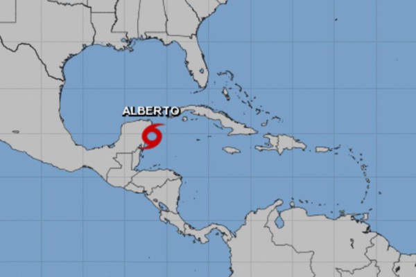 Tormenta subtropical Alberto se forma en el Golfo de Honduras