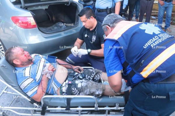 Lo rescatan cuando iba raptado en el baúl de un auto en San Pedro Sula