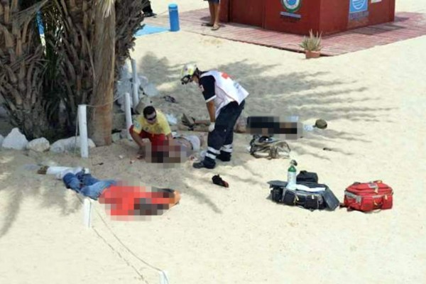 Balacera en playa turística mexicana deja tres muertos