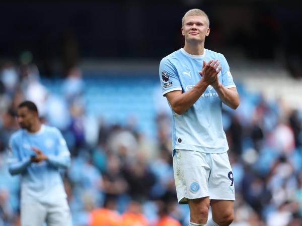 Erling Haaland volvió anotar y fue la figura del partido para el Manchester City.