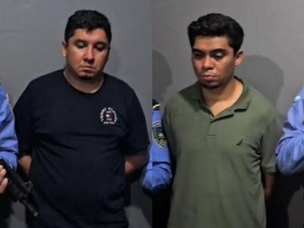 Dos presuntos extorsionadores fueron capturados en flagrancia cuando, según las investigaciones, pretendían cobrar 500,000 lempiras producto de una extorsión en el municipio de Santa Cruz de Yojoa, Cortés, informó este domingo la División Anti Extorsión y Asociaciones Terroristas (DAET).