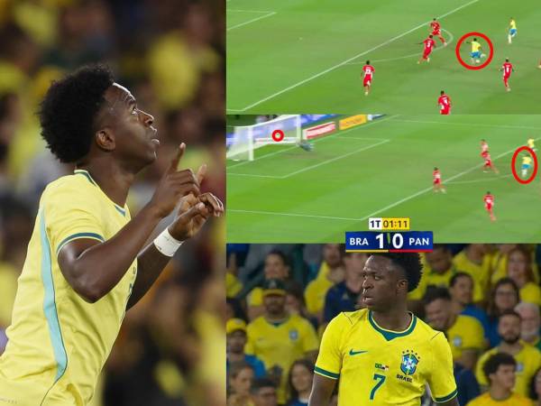 Vinicius marcó un golazo para poner en ventaja a Brasil contra Panamá en partido amistoso.