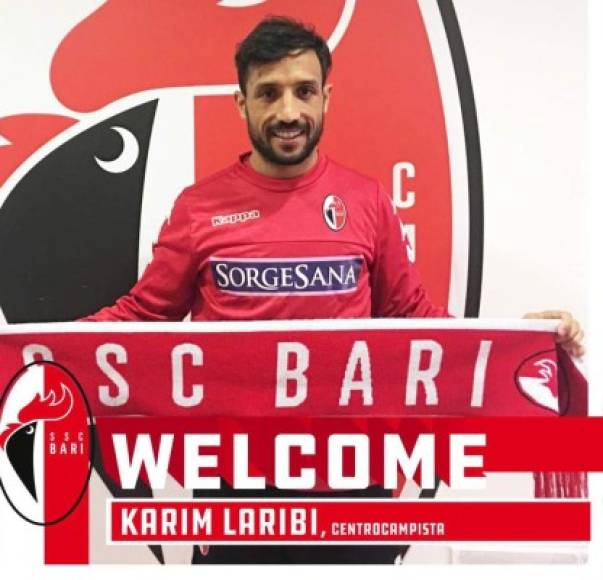 El Bari obtiene la cesión del medio-ofensivo tunecino Karim Laribi hasta final de temporada. Hasta la fecha jugaba cedido en el Empoli.