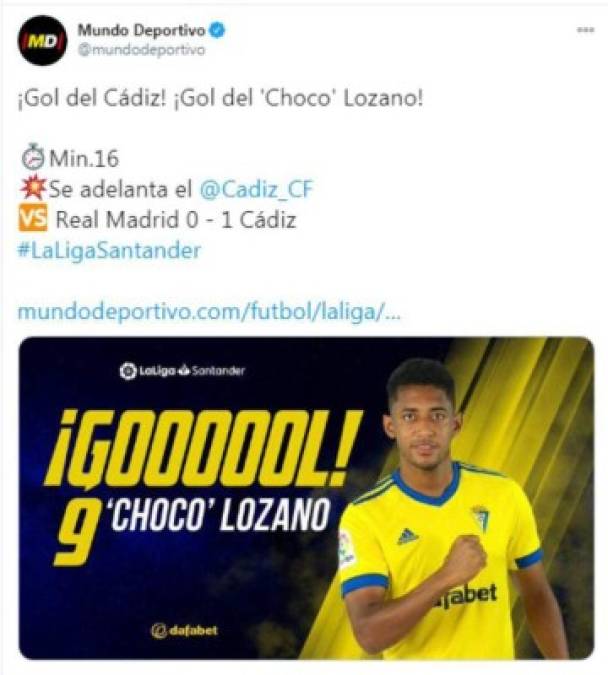 El gol del Choco Lozano causó revuelo en las redes sociales.