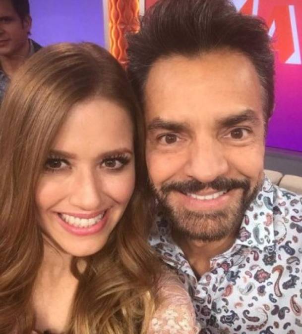 Aquí junto con el reconocido actor Eugenio Derbez. Entre ellos hay buena química. Miren quien vino diciendo que perdió la memoria, ¿le digo que soy su esposa?