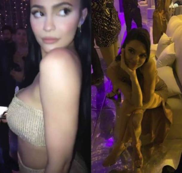 Su famosas hermanas no pudieron faltar. Las menores Kylie y Kendall Jenner disfrutaron de los festejos.