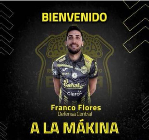 Franco Flores: El defensor argentino arriba este viernes a Honduras para sumarse a las filas del Real España. Estuvo militando el último año en Azerbaiyán, donde participó de titular en el club Keshla que disputó Europa League.
