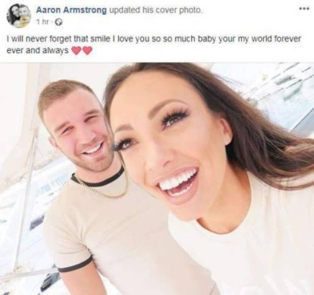 Su novio Aaron Armstrong, rindió homenaje a Sophie en las redes sociales: 'Nunca olvidaré esa sonrisa. Te amo tanto, cariño, eres mi mundo para siempre'.