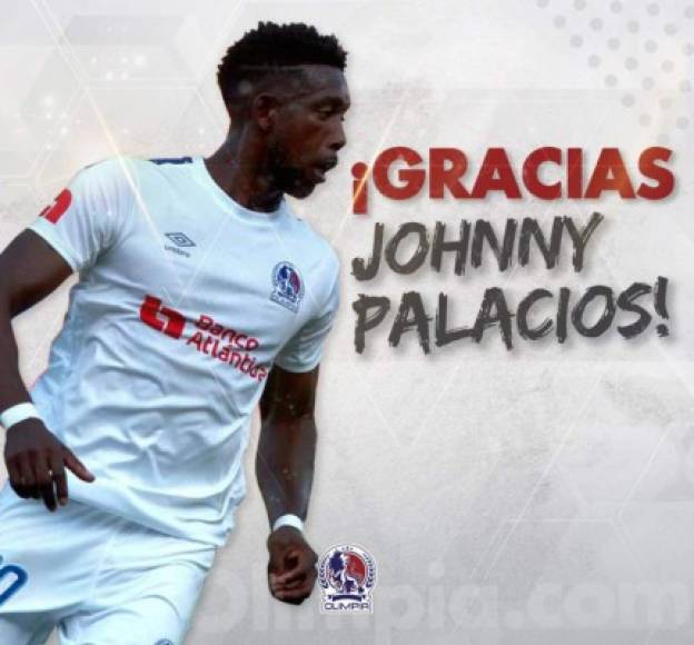 Johny Palacios: El defensor hondureño fue dado de baja en el Olimpia, no entra en los planes del entrenador argentino Pedro Troglio. El zaguero estuvo 13 años en el cuadro olimpista.