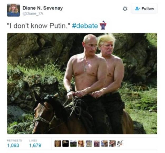 Trump afirmó: 'No conozco a Putin'.