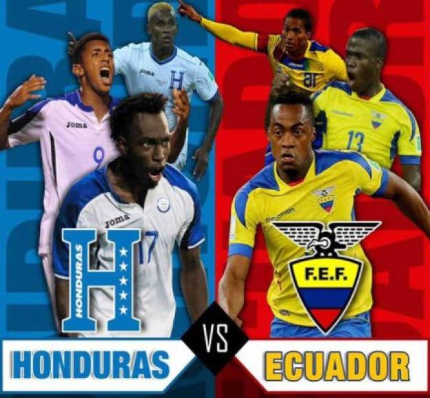 El duelo entre las selecciones de Honduras y Ecuador dará inicio a partir de las 6:00pm, hora de Honduras.
