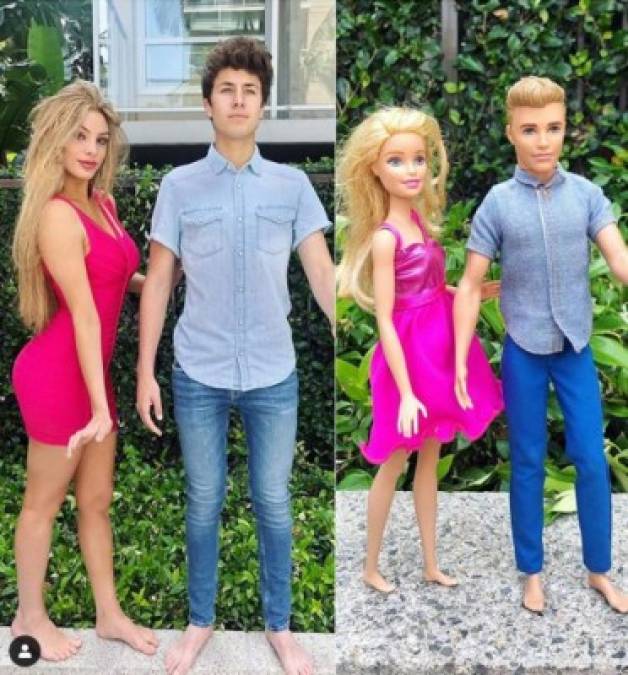 Una de las caracterizaciones más populares es la de Barbie y Ken junto a su amigo y youtuber mexicano, Juan Pablo Zurita, quien también tiene millones de seguidores en sus cuentas.
