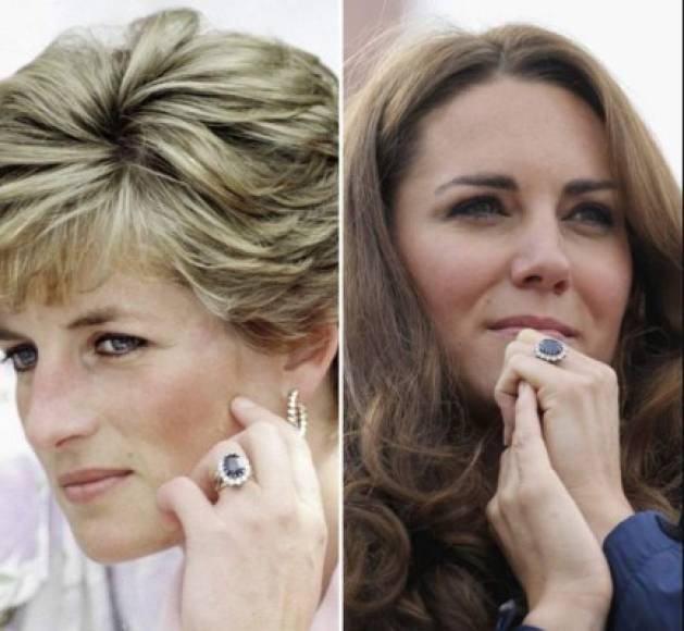 2. Usó lo que quería, no lo que debía.<br/><br/>Una muestra de esto se dio cuando ella misma eligió su anillo de compromiso de un catálogo de la colección de joyas de Garrard, pese a que era tradición hacerlos expresamente para la novia real.<br/><br/>Ahora la duquesa Kate Middleton, esposa de William, usa el anillo hecho de 14 diamantes y un zafiro de 12 quilates montado en oro blanco.<br/>