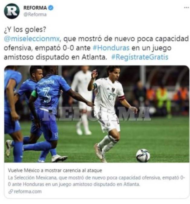 Los mexicanos han expresado su preocupación ya que consideran que a su selección le hace falta el gol.