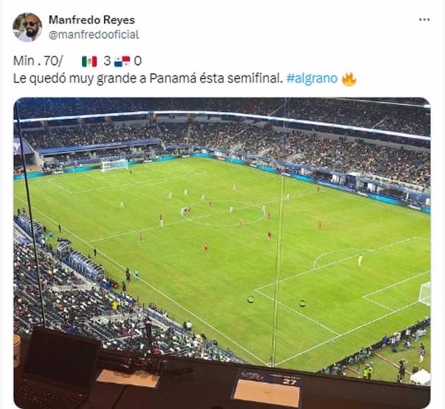 ”Le quedó muy grande a Panamá esta semifinal”, dice Manfredo Reyes, periodista hondureño.