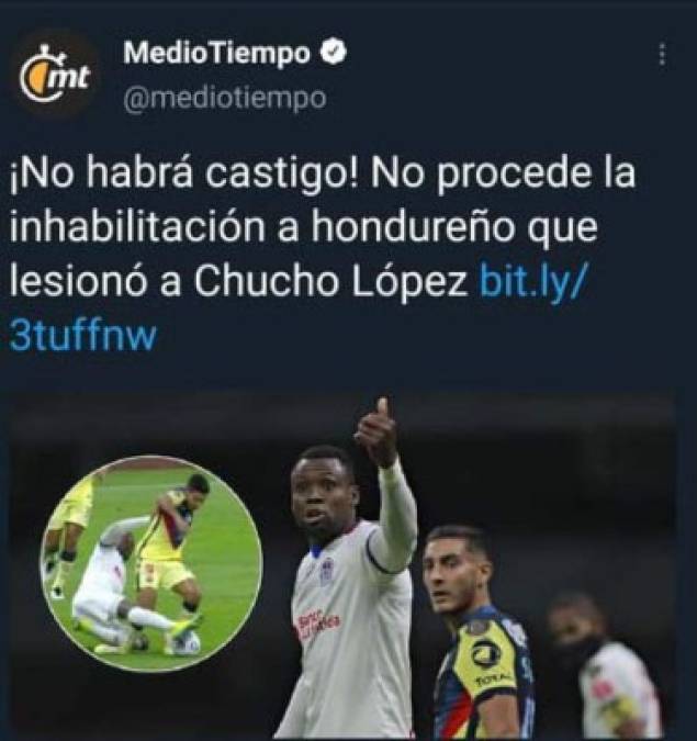 El Medio Tiempo de México detalló que no habrá castigo para Yustin Arboleda.