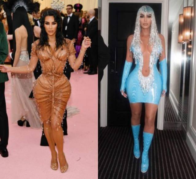 Kim Kardashian decidió cambiar su atuendo 'wet' por uno aún más alocado en el mismo tono que Kylie.