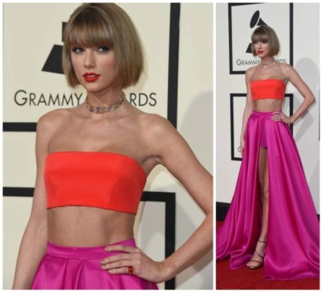 A muchos nos les gustó el estilo de Taylor Swift durante su desfile en la alfombra roja de los premios Grammy.