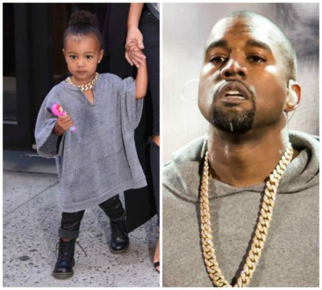 El parecido de North con su padre Kanye de verdad que es innegable.