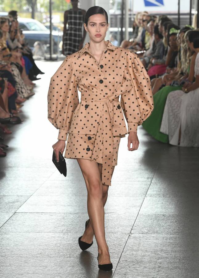 Carolina Herrera en la pasarela del New York Fashion Week.