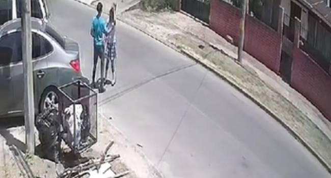 Ladron asaltya y golpea a estudiante de San Pedro Sula.