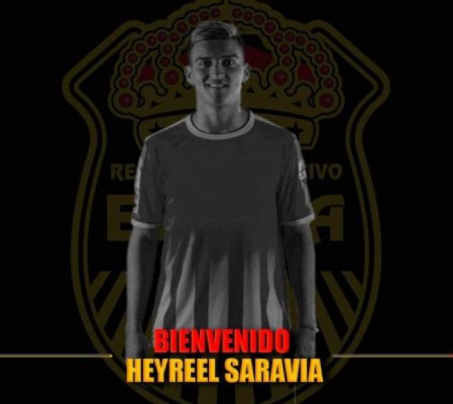 Heyreel Saravia: El defensor tico de 26 años de edad es nuevo refuerzo del Real España, llega procedente del Herediano de Costa Rica en donde ganó tres títulos.