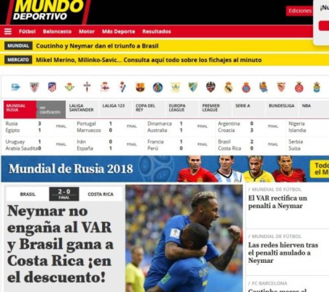 Mundo Deportivo de España.