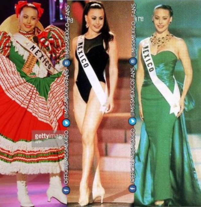 Vanessa Guzmán durante su participación en el certamen de Miss Universo, en 1996.