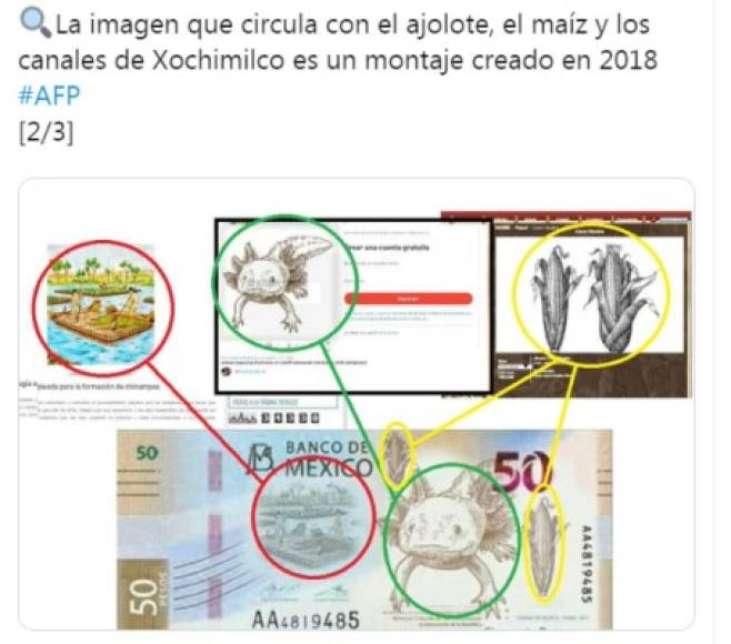 AFP confirmó con las autoridades del banco de México que el nuevo billete de 50 pesos mexicanos aún se encuentra en fase de diseño.
