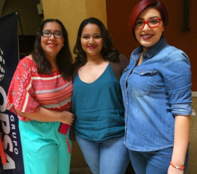 Cinthya Ortiz, Greicy Castro y Mariola Hernández.