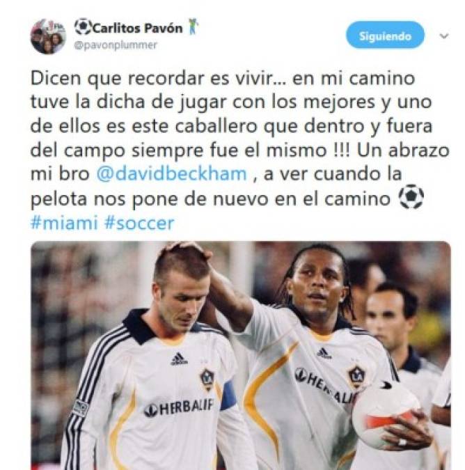 Carlos Pavón pasa recordando en sus redes sociales los grandes logros de su carrera.