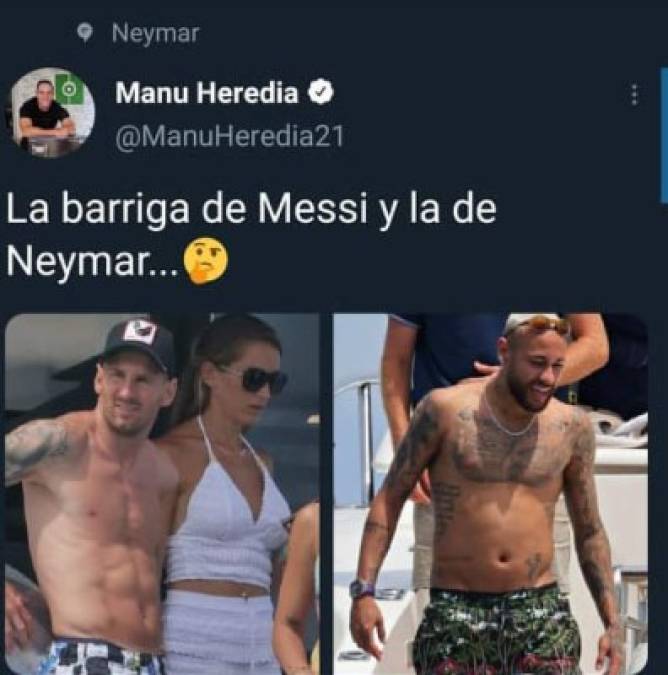 Los paparazis pudieron capturar al futbolista brasileño a bordo de un yate navegando por las aguas del Mar Mediterráneo. Lo que más llamó la atención fue su estado físico que ha generado preocupación y hasta burlas.