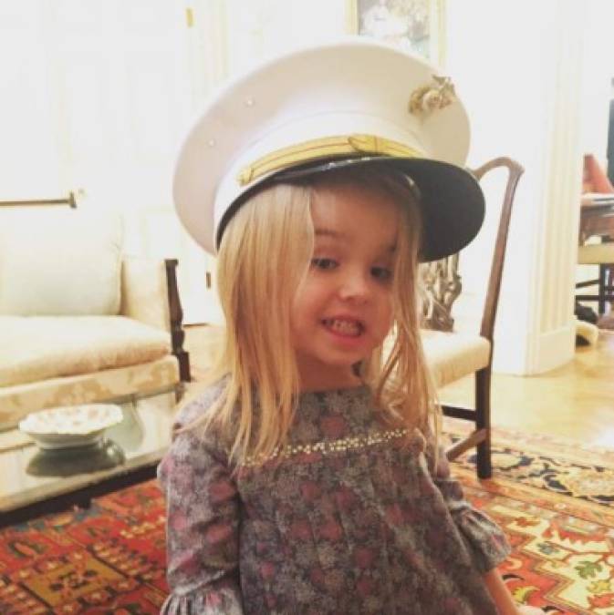 La hija menor de Donald Trump Jr., Chloe, también disfruta de la Casa Blanca.