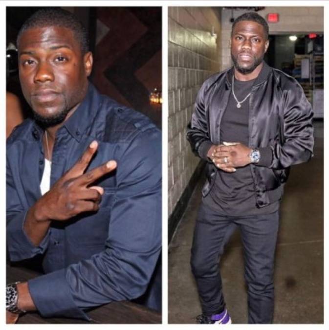 Kevin Hart:<br/><br/>'Este desafío me ha demostrado que simplemente tengo la cara de un anciano', escribió Hart en su foto<br/>