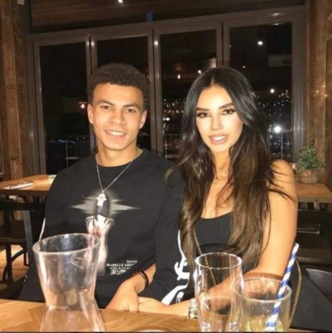 Dele Alli fue captado besándose con la hija de Pep. Cabe señalar que hace unos meses atrás terminó su relación con la modelo Rube Mae. Foto Instagram rube_mae.